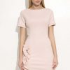 Pink Frill Bodycon Dress - Image 3