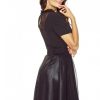 Black Mesh Skater Dress - Image 2