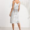 Silver Grey Velvet Belted Dress - Image 2