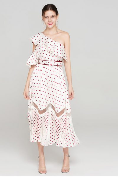 Empress Polka Dot Red Dress