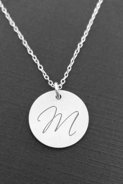 Personalised Initial Necklace - Sterling Silver