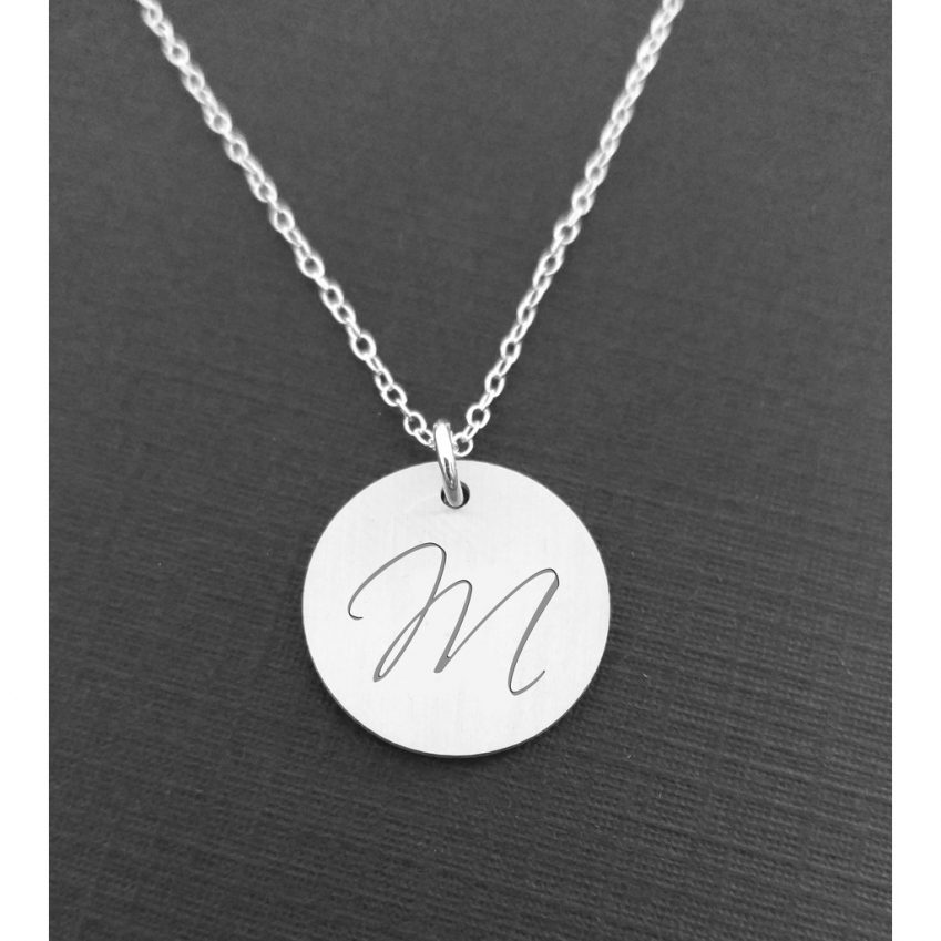 Personalised Initial Necklace - Sterling Silver