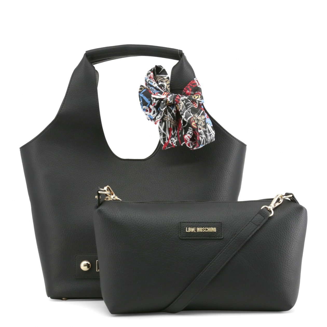 black moschino changing bag