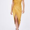 Suede Fall Wrap Dress - Image 2