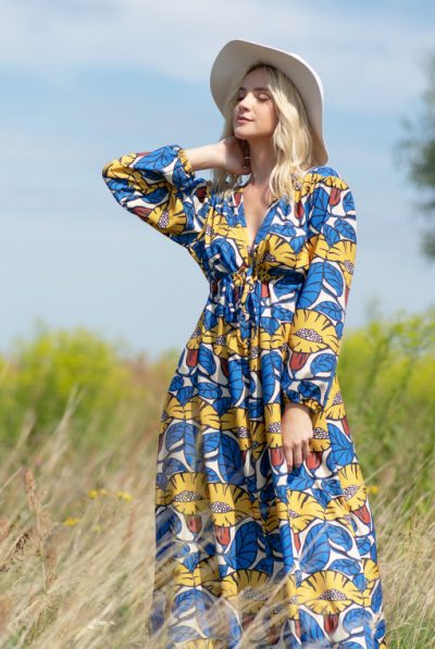 Foya Multi-Print Maxi Dress