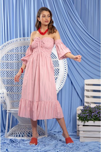 Foya Off Shoulder Dress - Various Colours