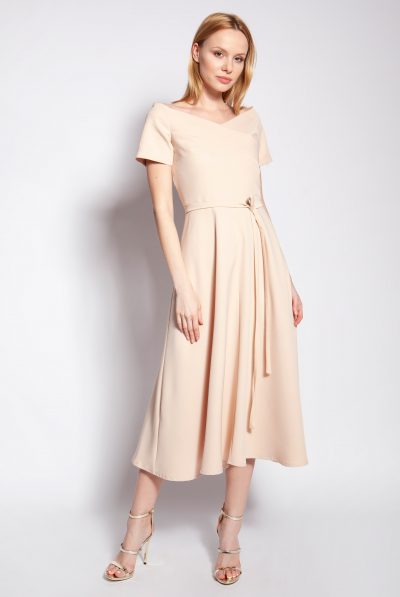 Carmen Cross Over Midi Dress