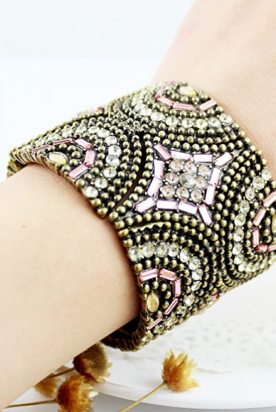 Vintage Gold Crystal Bracelet