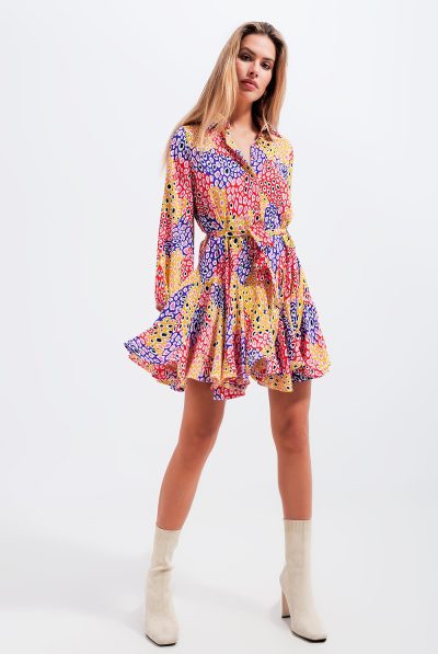 volume-sleeve-printed-mini-dress-with-tie-waist-in-yellow (1)