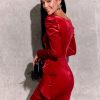 Ruby Red Velvet  Dress - Image 2