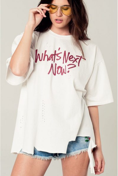 Over-sized Text T-Shirt