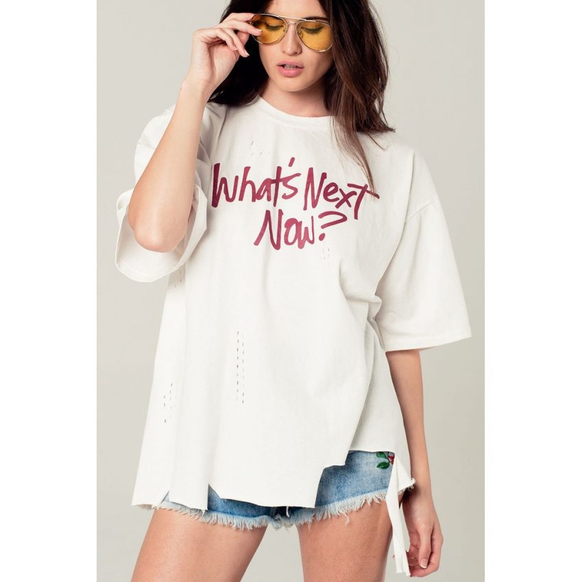 Over-sized Text T-Shirt