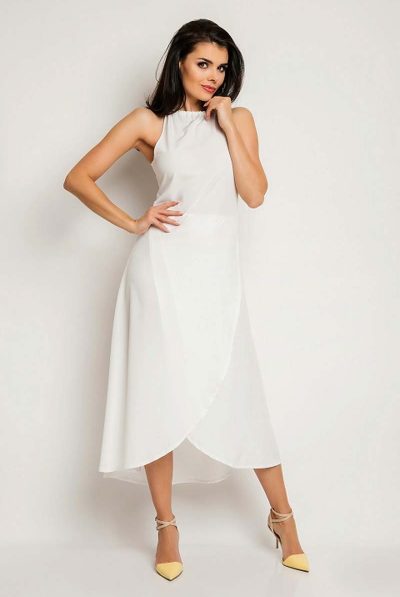 High Neck Halter Maxi Dress