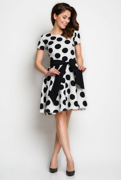 Polka Dot Sash Dress