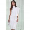 White Waterfall Midi Dress - Image 2