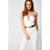 White Bandeau Jumpsuit - Image 3