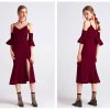 Empress Berry Red Dress - Image 2
