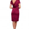 Maroon Cowl Back Dress- Various Colours - Image 2