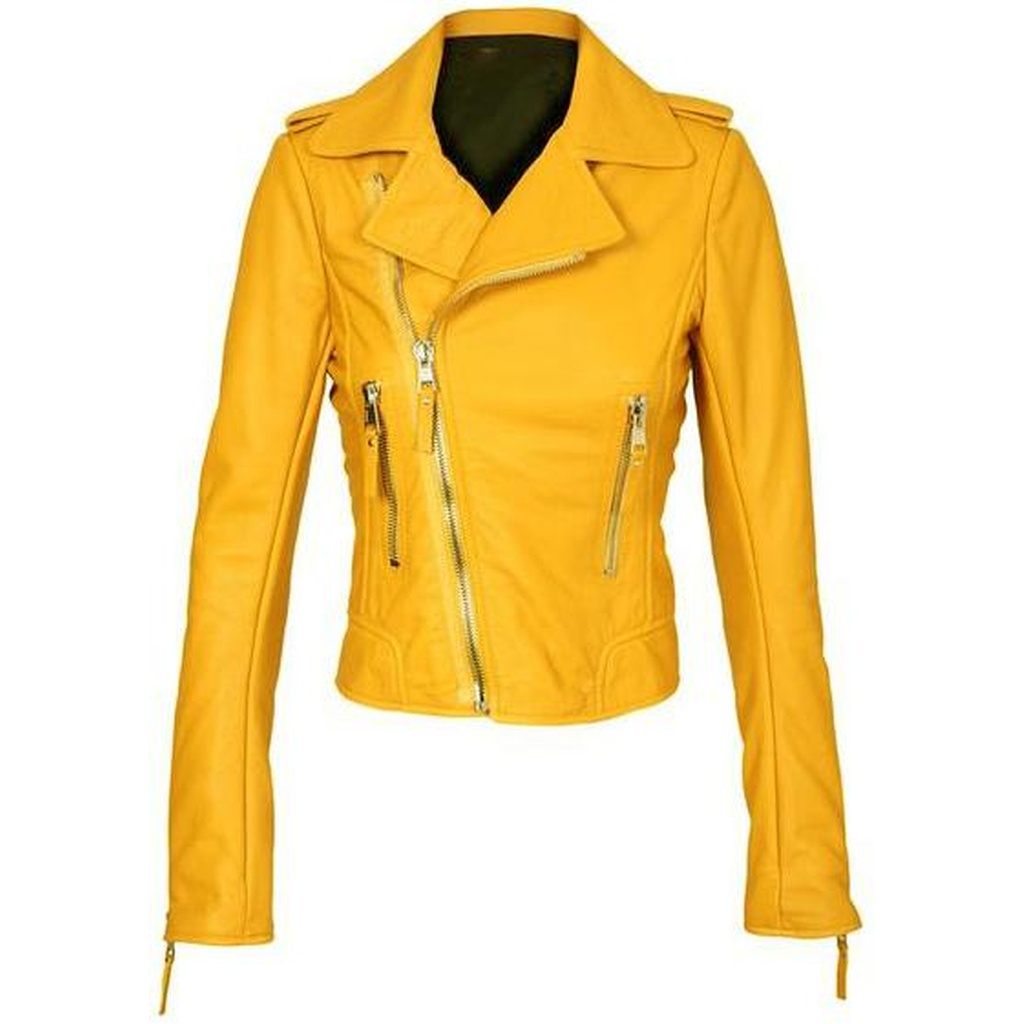 yellow jacket woman