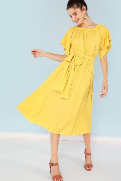 Yellow Sunshine A-line Dress